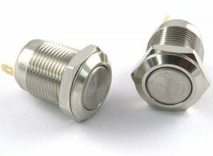 Silver Momentary Switch
